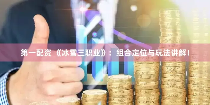 第一配资 《冰雪三职业》：组合定位与玩法讲解！